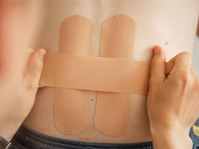 Medical taping concept uitgevoerd door Impakt Kiné, Essen - Wuustwezel